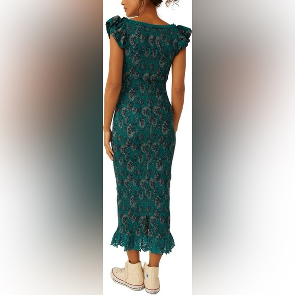 Free People | McKenna Floral Smocked Midi Dress - Picture 2 of 5